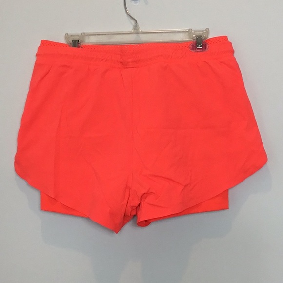 Athleta orange crest 2 in 1 shortie size 12 - Picture 3 of 5